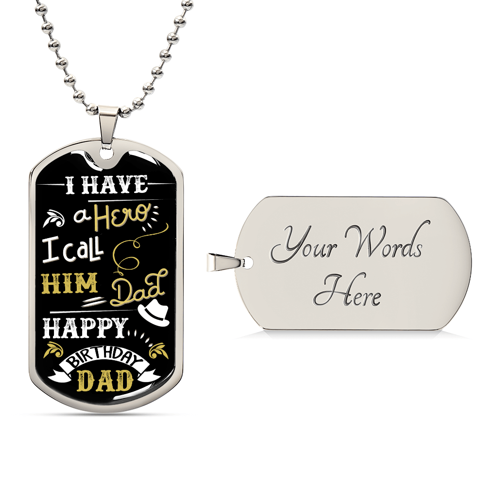 Personalized Dog Tag - for Dad