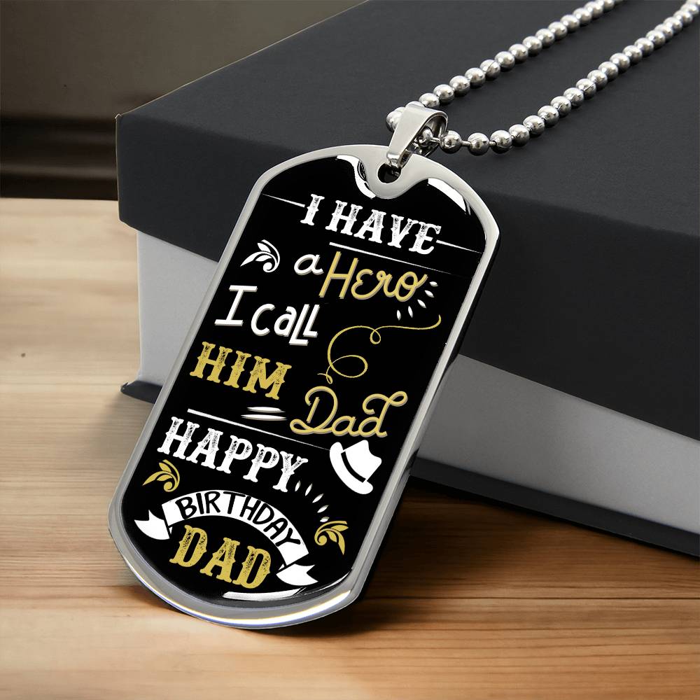 Personalized Dog Tag - for Dad