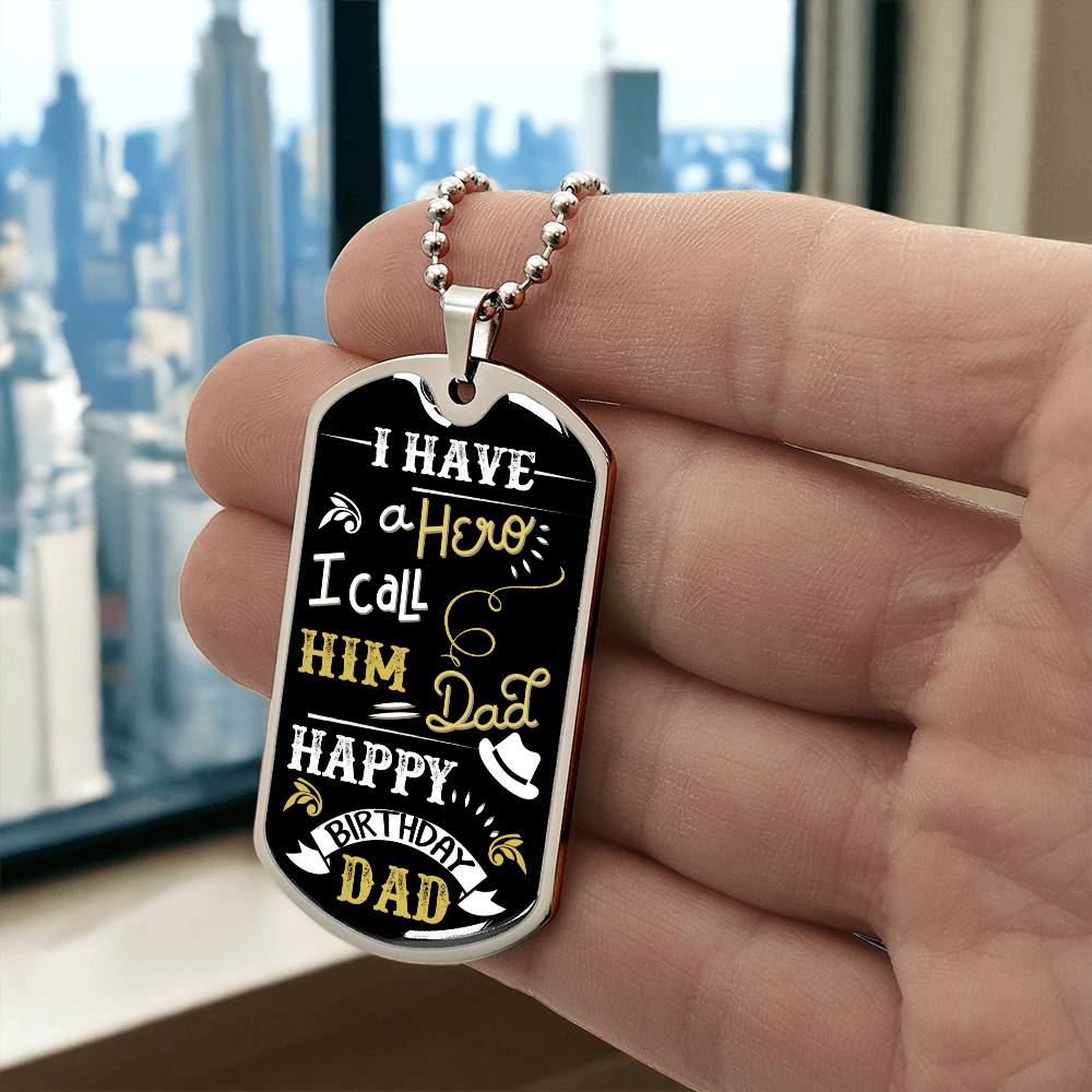 Personalized Dog Tag - for Dad
