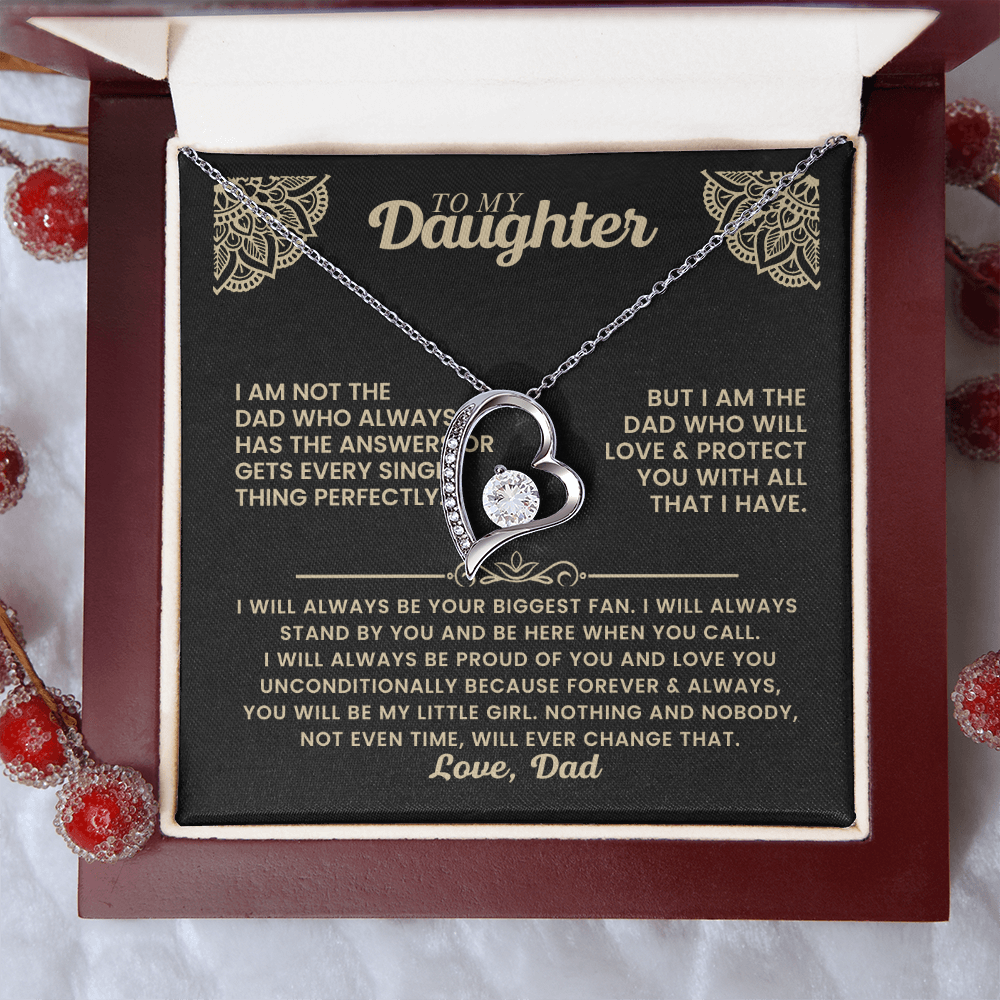 Forever Love Necklace Gift for Daughter from Dad