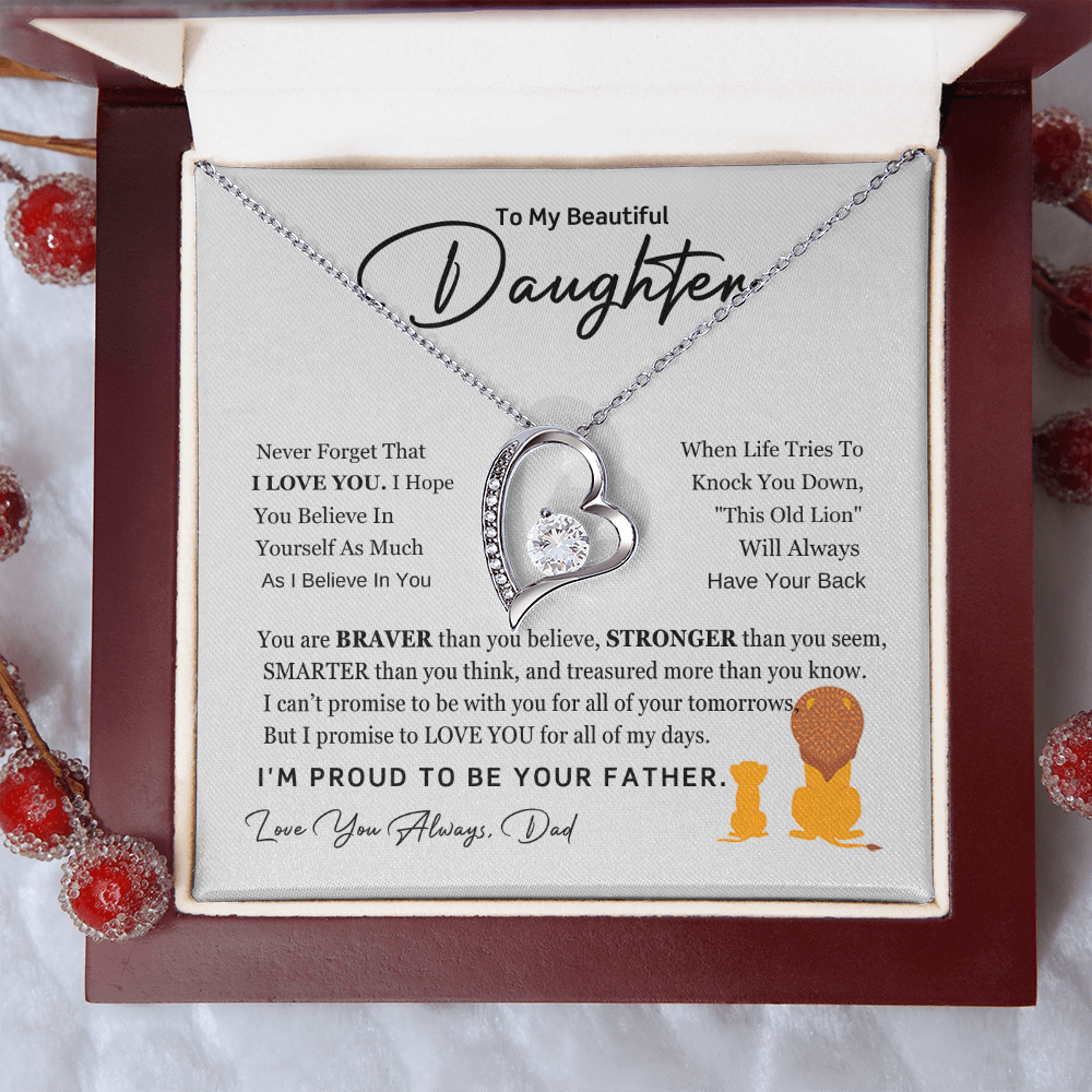 Forever Love Necklace for Daughter – From Dad