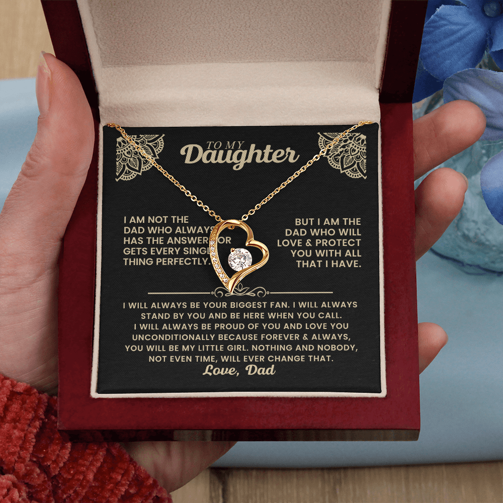 Forever Love Necklace Gift for Daughter from Dad