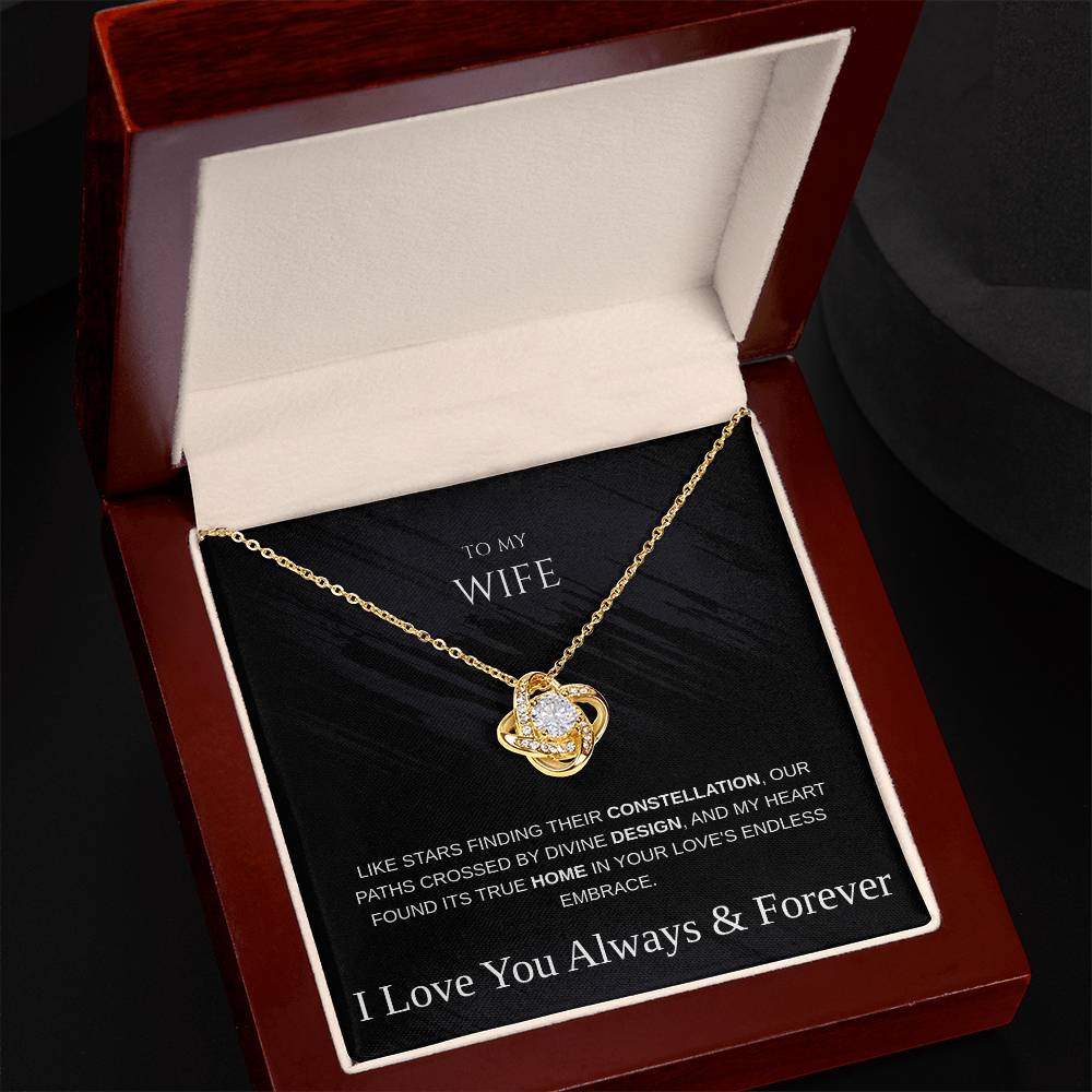 Love Knot Necklace - To My Wife - Like the Stars