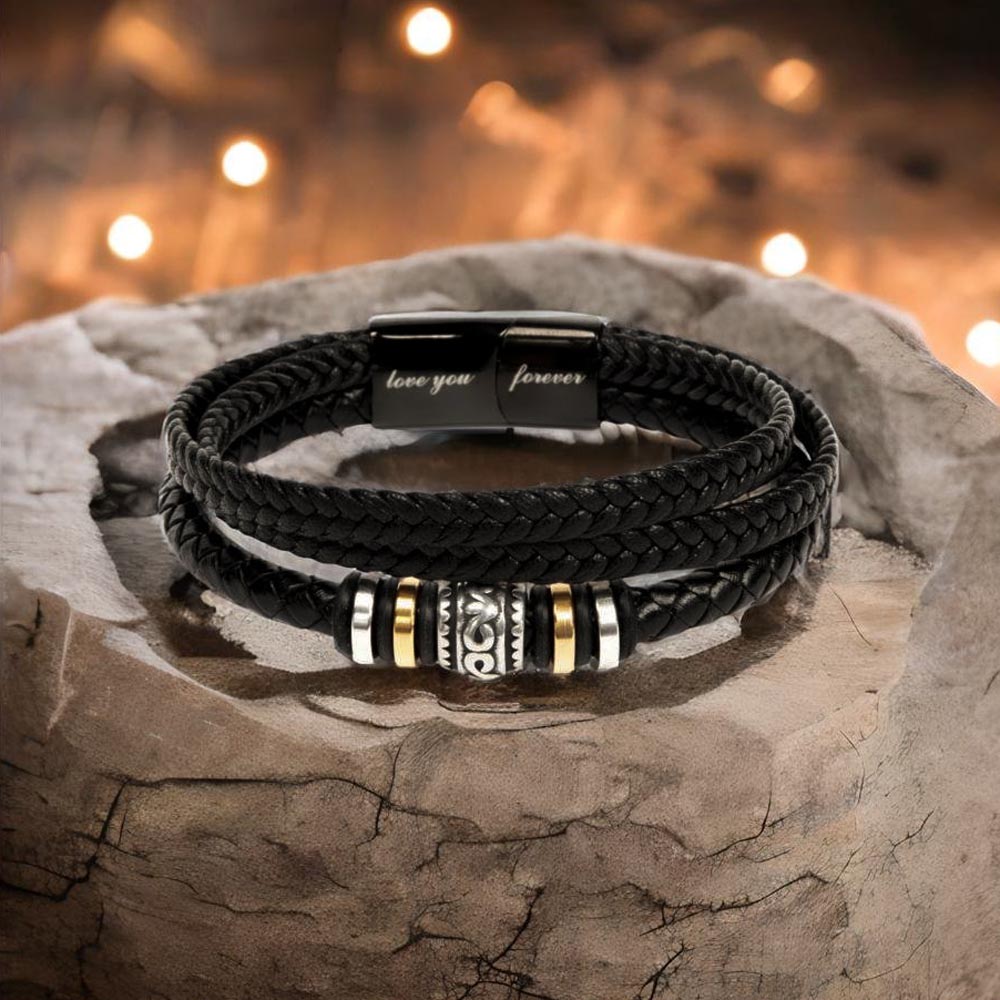 To My Grandson – Love You Forever Bracelet with Exclusive Message Card