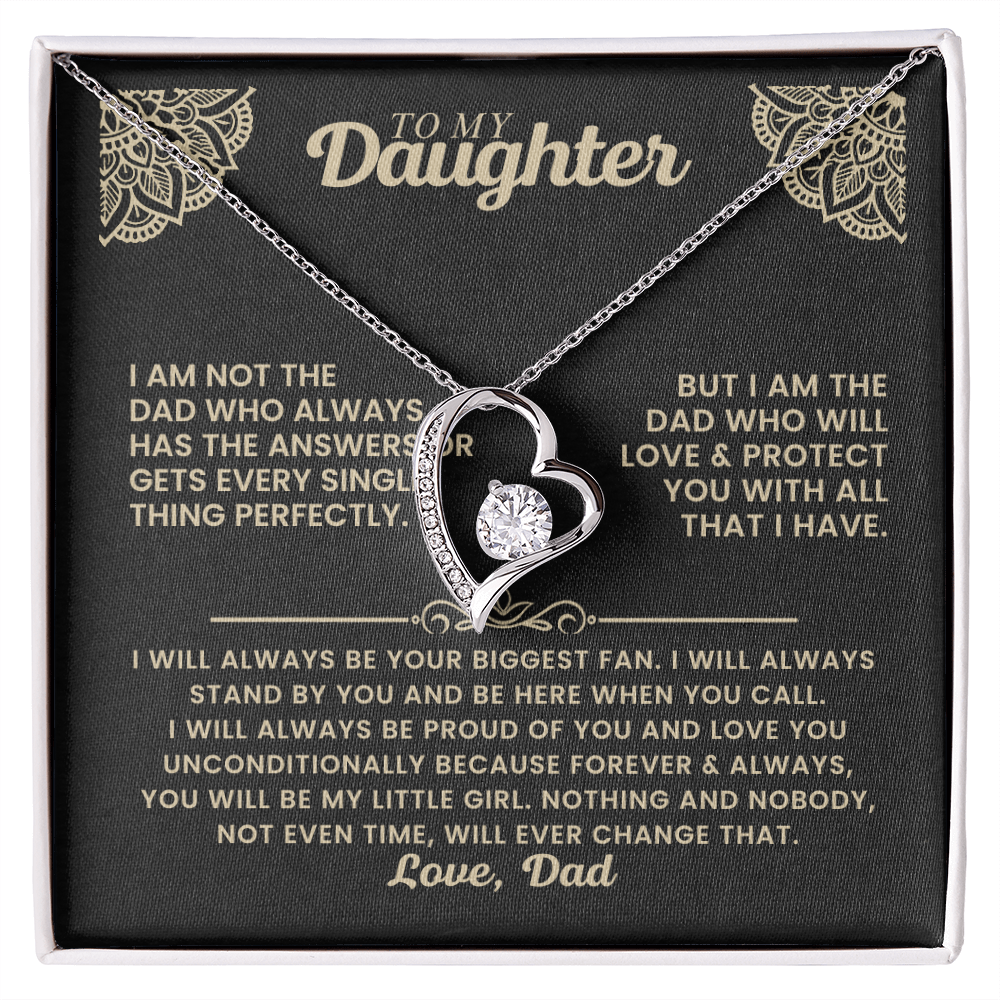 Forever Love Necklace Gift for Daughter from Dad