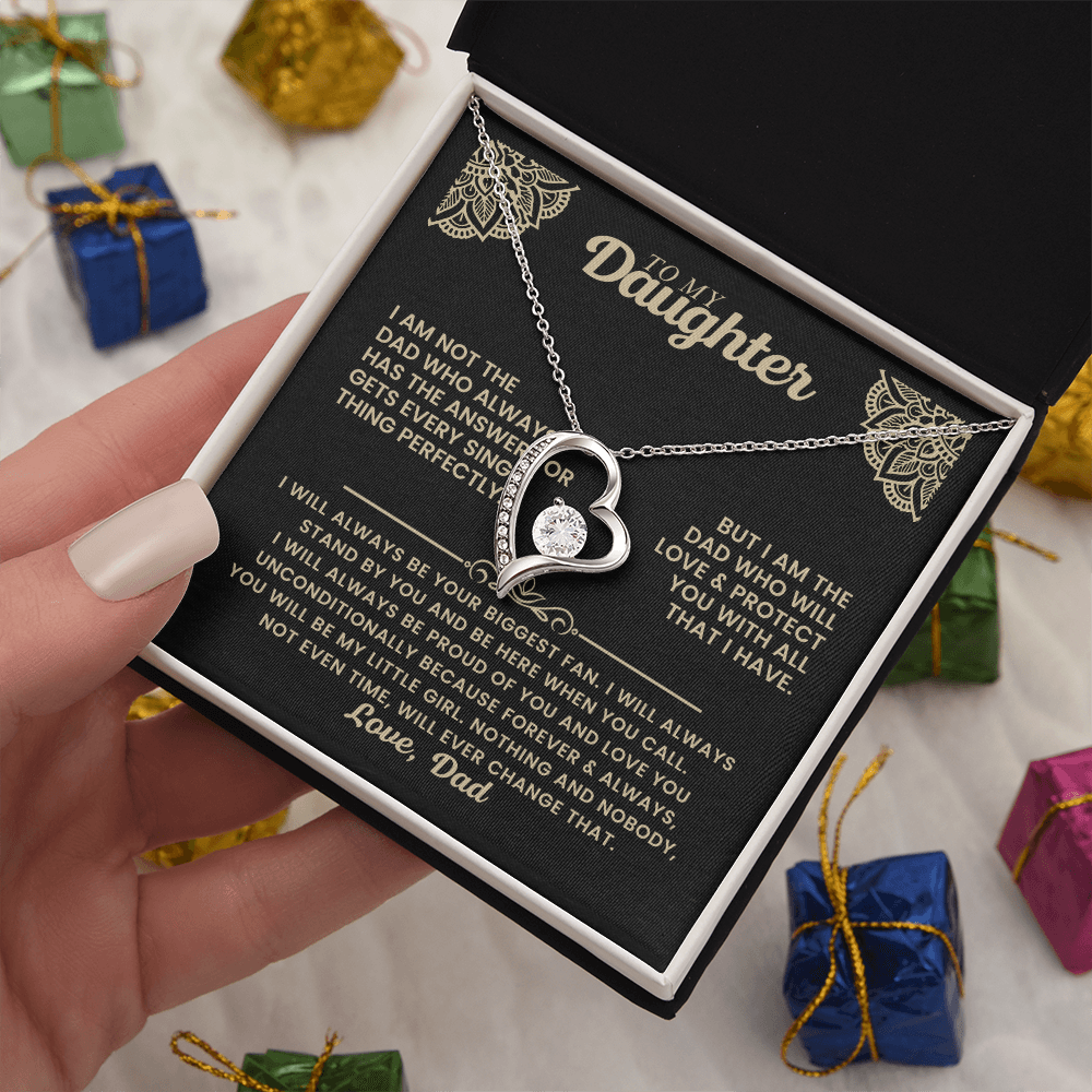 Forever Love Necklace Gift for Daughter from Dad