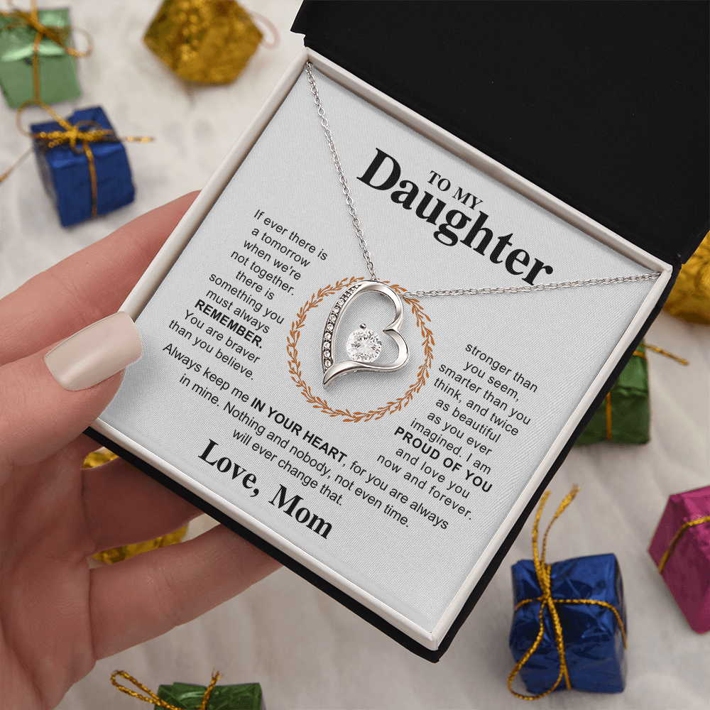 Mother to Daughter Forever Love Necklace – Birthday, Graduation, or Holiday Gift