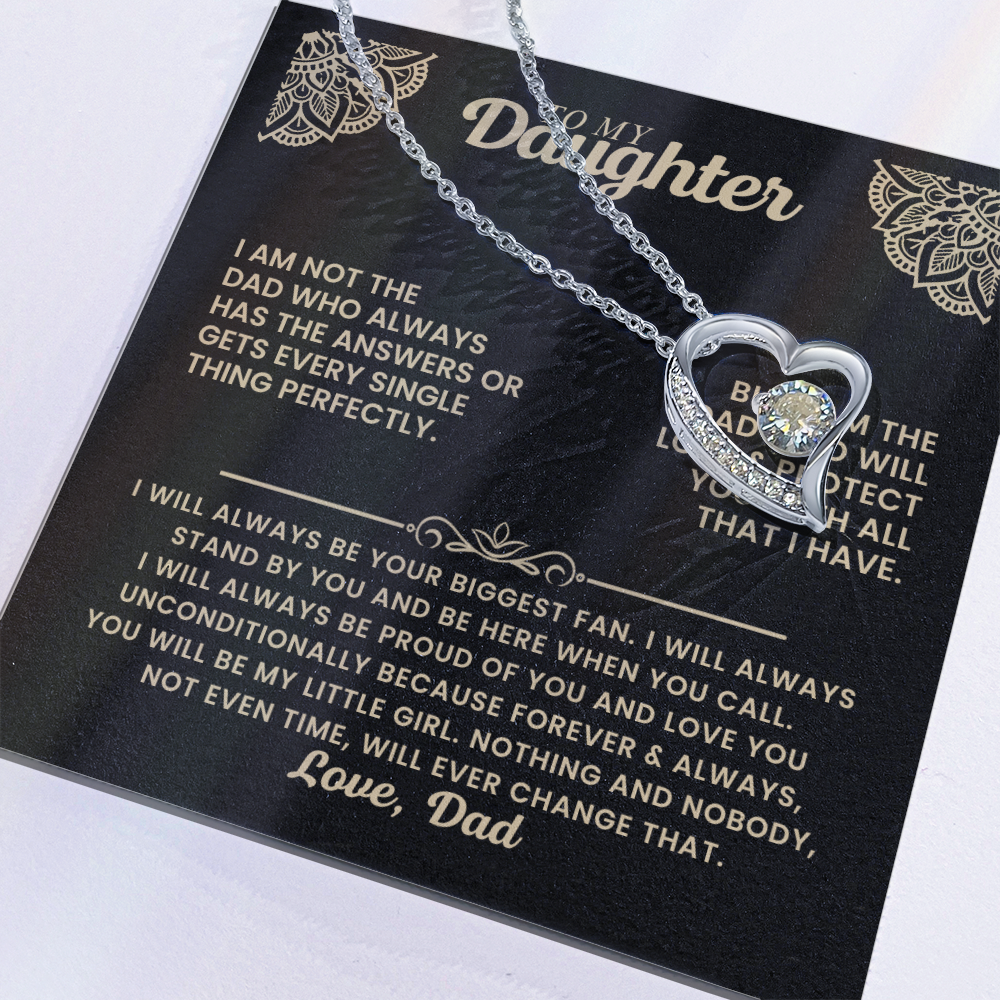 Forever Love Necklace Gift for Daughter from Dad
