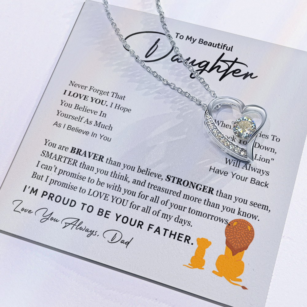 Forever Love Necklace for Daughter – From Dad