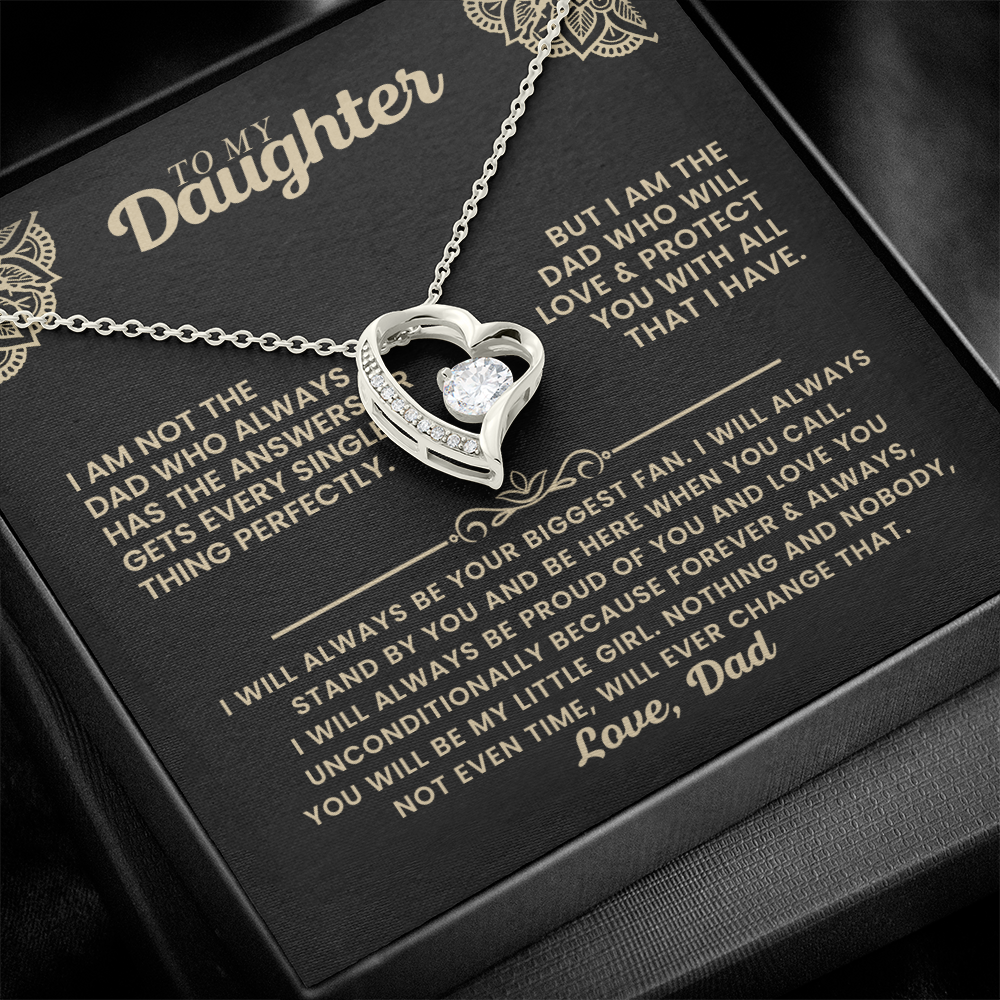 Forever Love Necklace Gift for Daughter from Dad