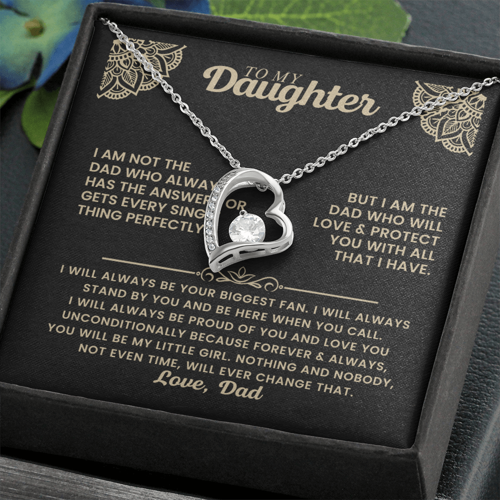 Forever Love Necklace Gift for Daughter from Dad