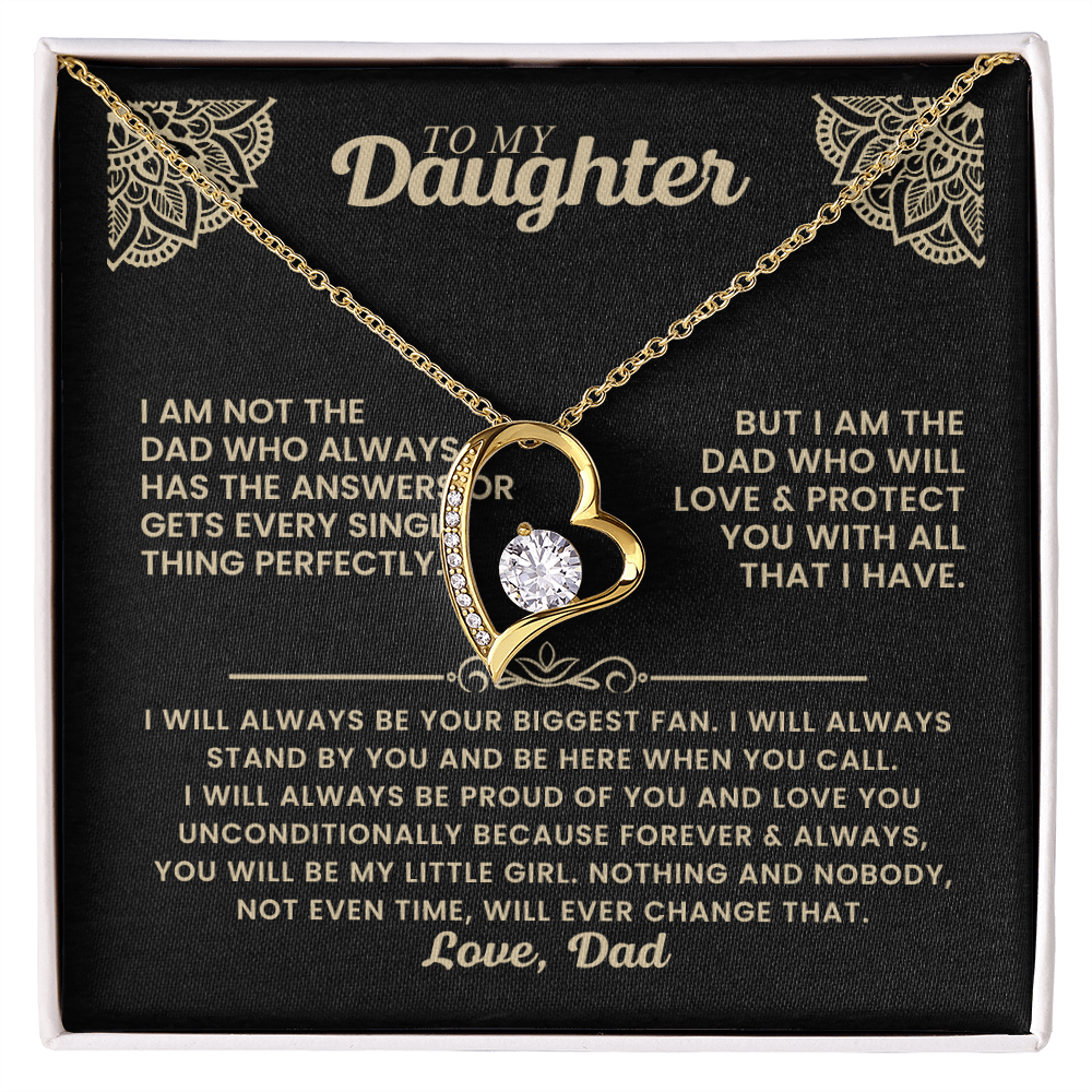 Forever Love Necklace Gift for Daughter from Dad