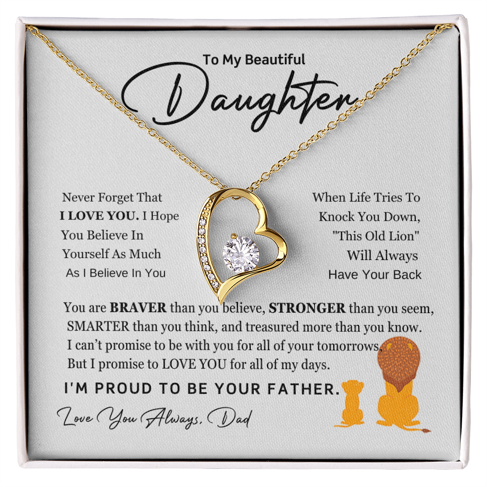 Forever Love Necklace for Daughter – From Dad