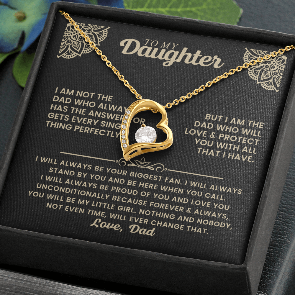 Forever Love Necklace Gift for Daughter from Dad