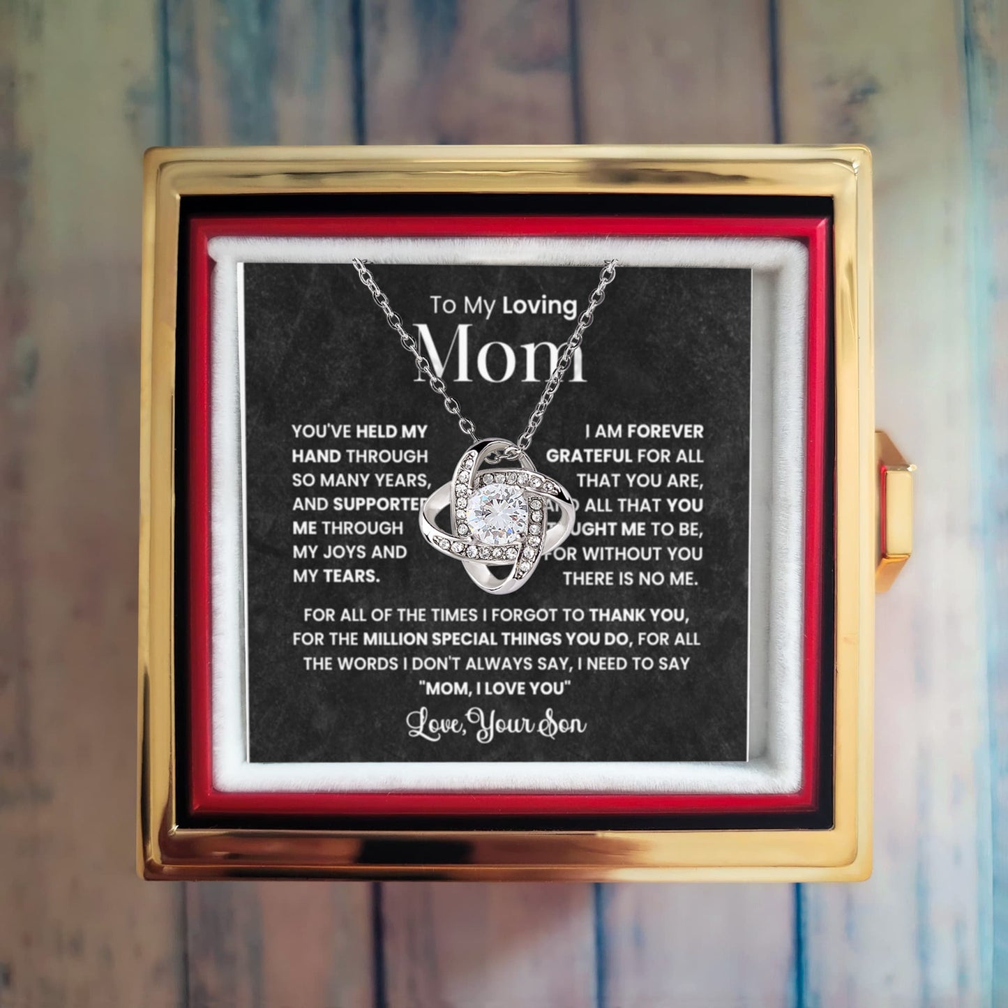 Love Knot Necklace - To My Loving Mum