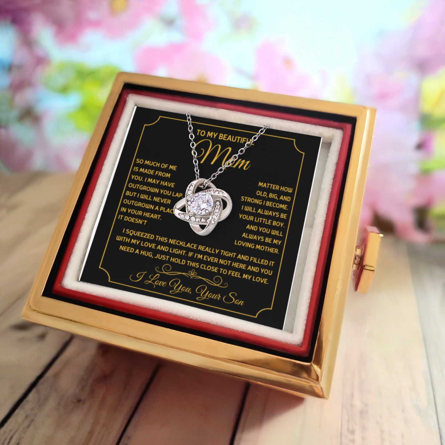 Love Knot Necklace - To My Beautiful Mum