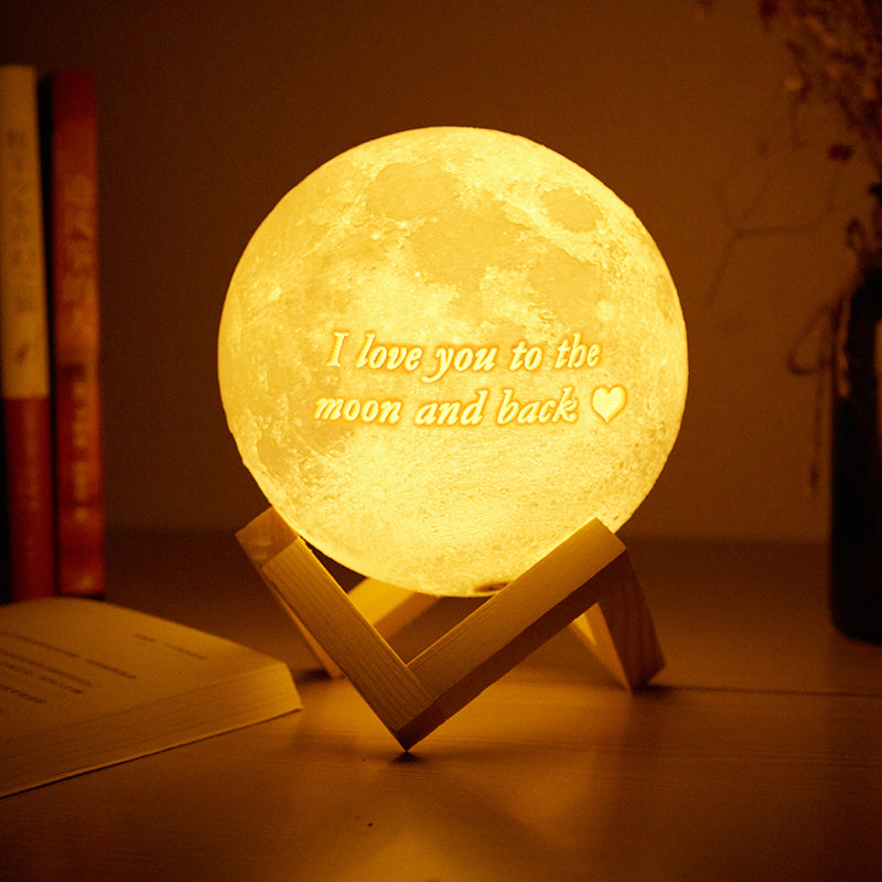 3D Printing Remote/Touch Control LED Moon Lamp