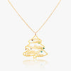 633. Pine Tree Necklace- with Diomand