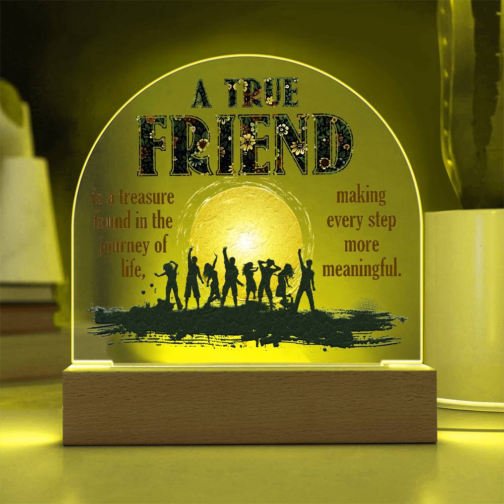 Acrylic Dome-To my friend-A true friend