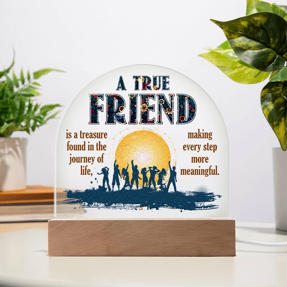 Acrylic Dome-To my friend-A true friend