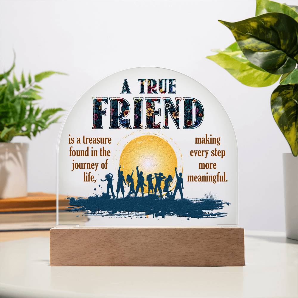 Acrylic Dome-To my friend-A true friend