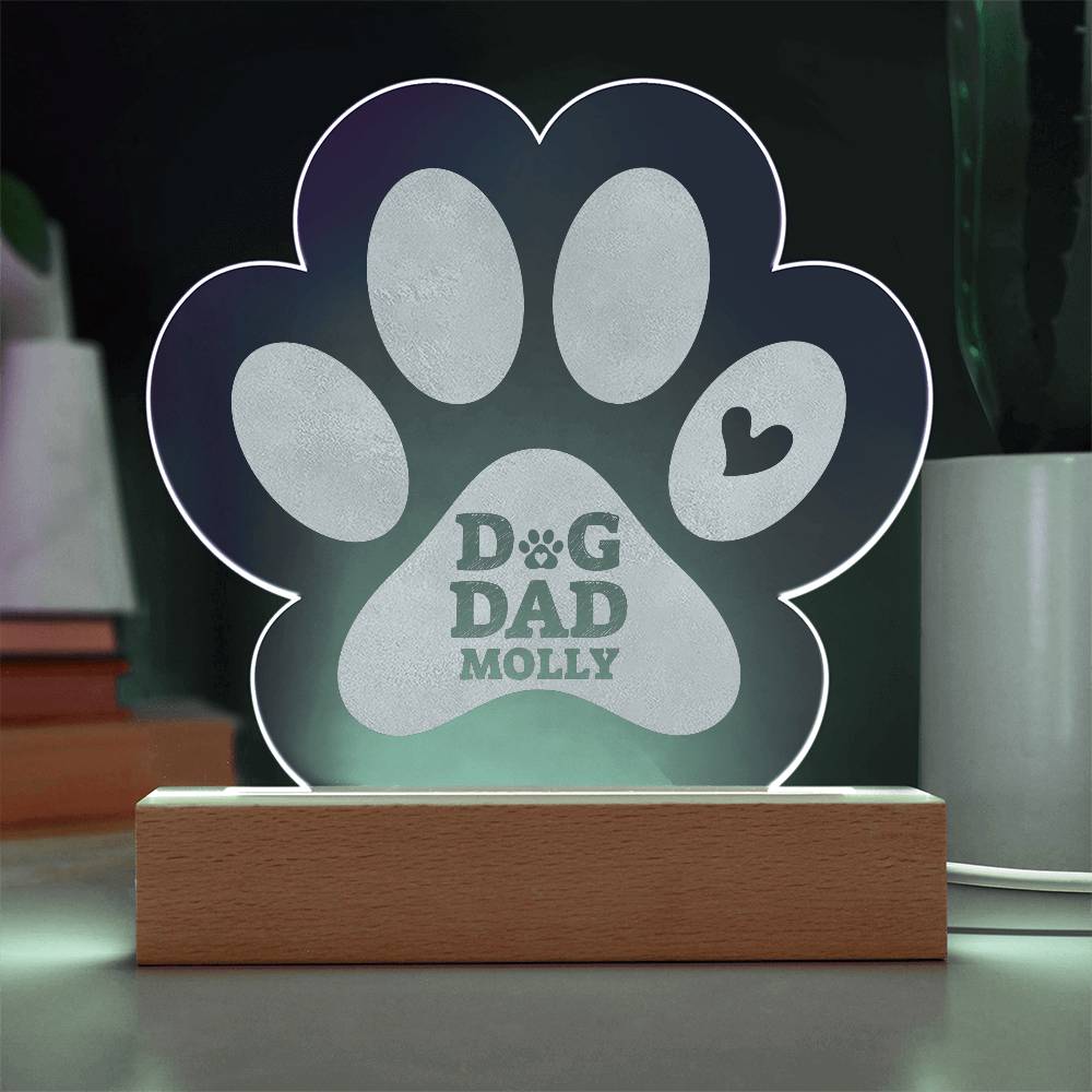 Acrylic Paw Plaque - Molly