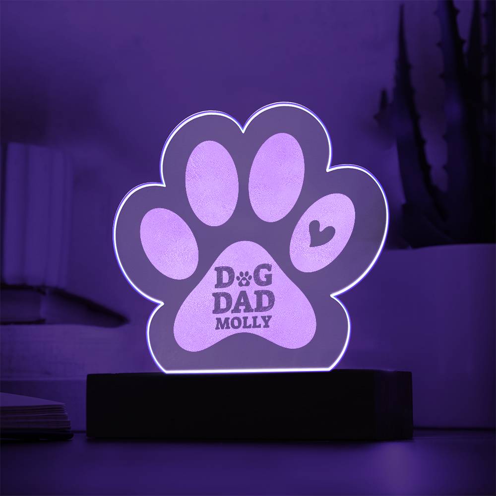 Acrylic Paw Plaque - Molly