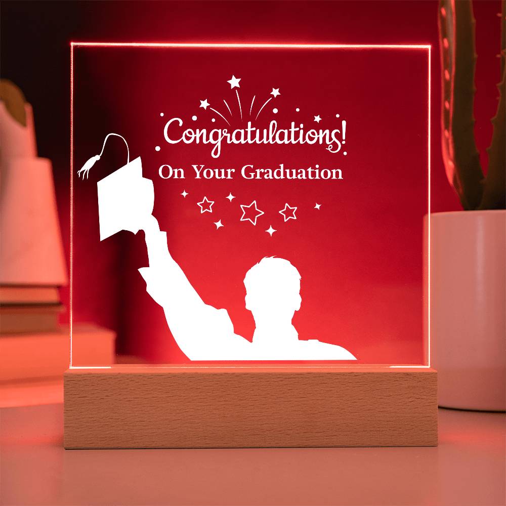 Acrylic Square Design Congratulations On Your Graduation