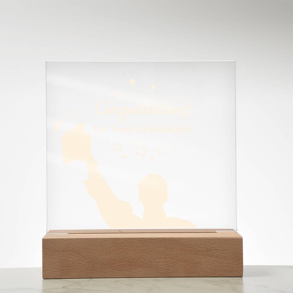 Acrylic Square Design Congratulations On Your Graduation