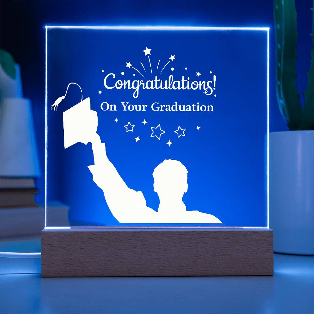 Acrylic Square Design Congratulations On Your Graduation