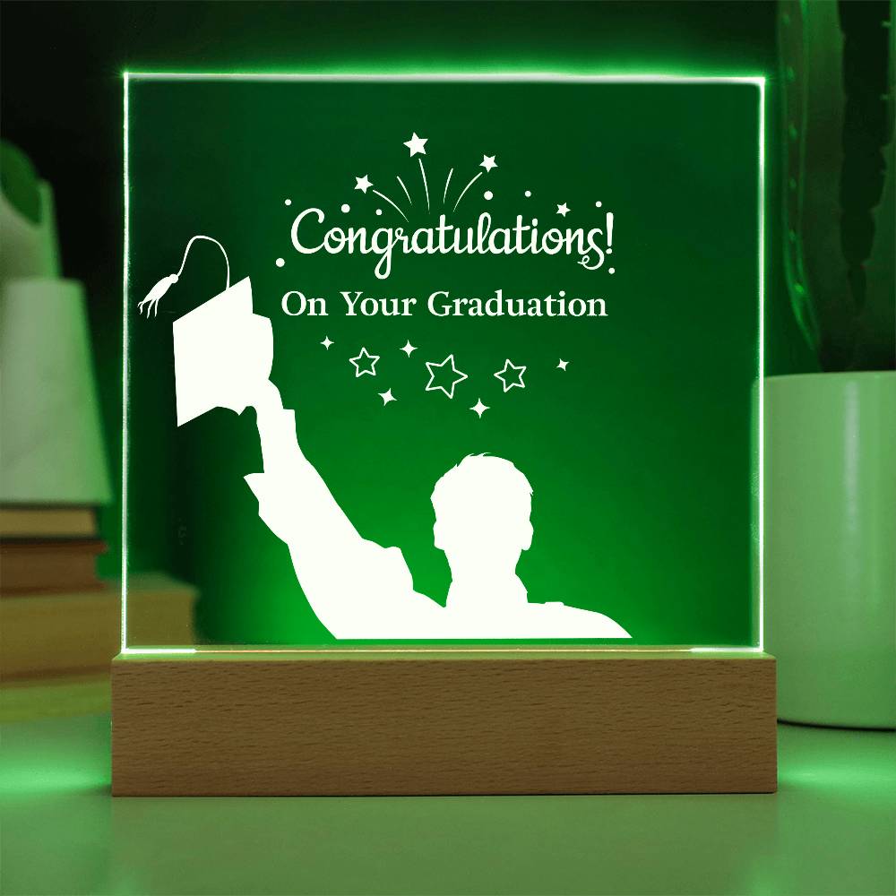 Acrylic Square Design Congratulations On Your Graduation