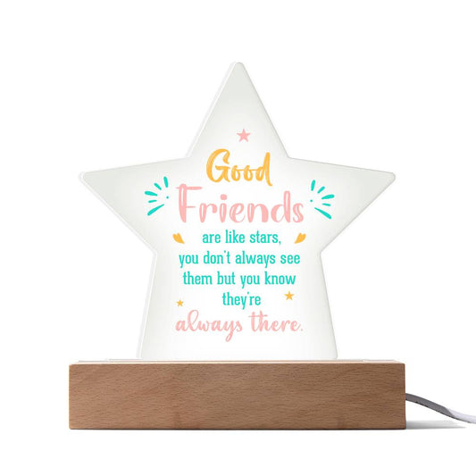 Acrylic Star Plaque Good friends