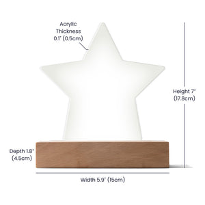 Acrylic Star Plaque Good friends