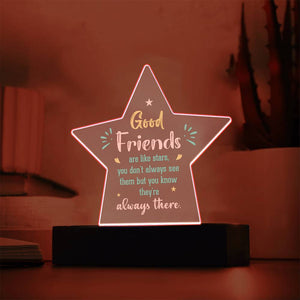 Acrylic Star Plaque Good friends