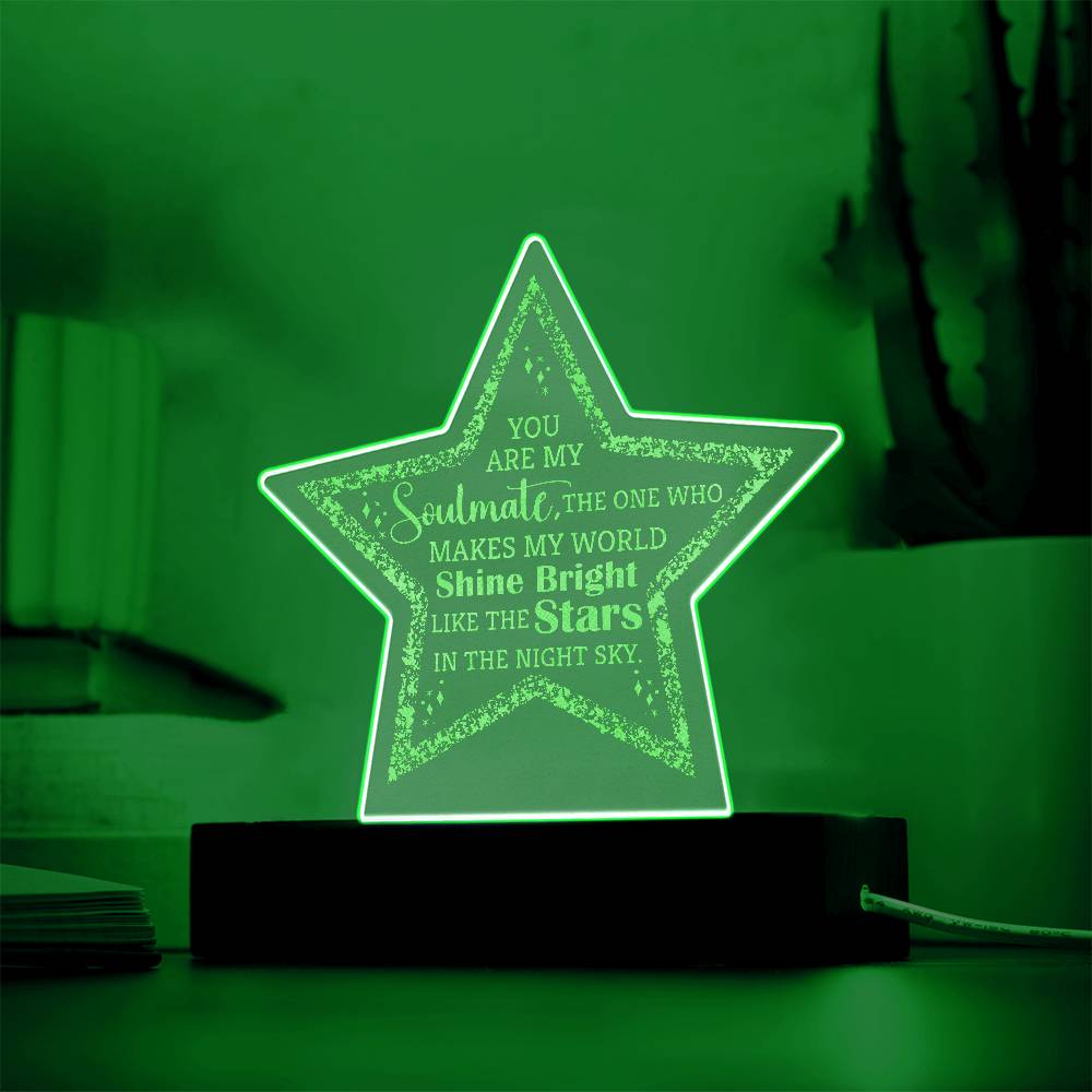 Acrylic Star Plaque-You are my Soulmate