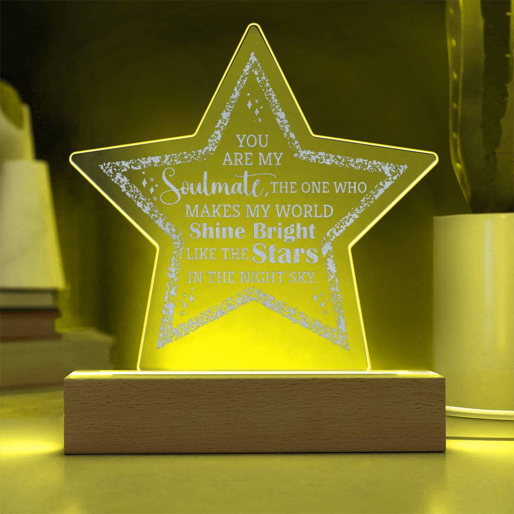 Acrylic Star Plaque-You are my Soulmate