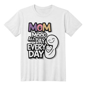 Bella + Canvas 3001 Unisex T-Shirt - Mom all day