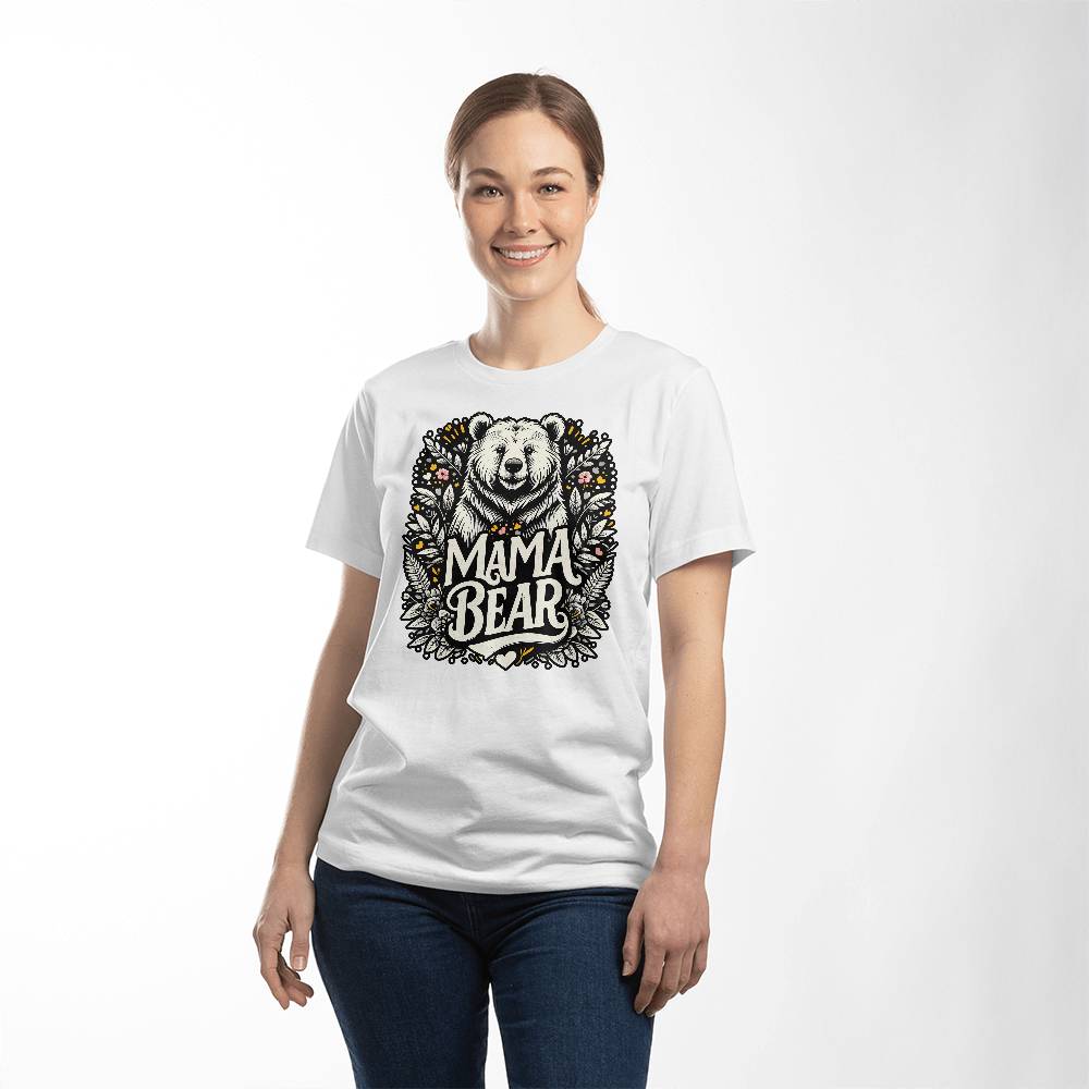 Bella + Canvas 3001 Women's T-Shirt - Mama Bear