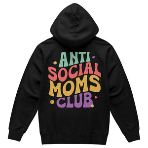 Bella + Canvas 3719 Unisex Pullover Women's Hoodie - Anti Social Moms Club