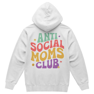 Bella + Canvas 3719 Unisex Pullover Women's Hoodie - Anti Social Moms Club