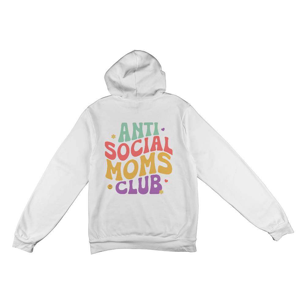 Bella + Canvas 3719 Unisex Pullover Women's Hoodie - Anti Social Moms Club