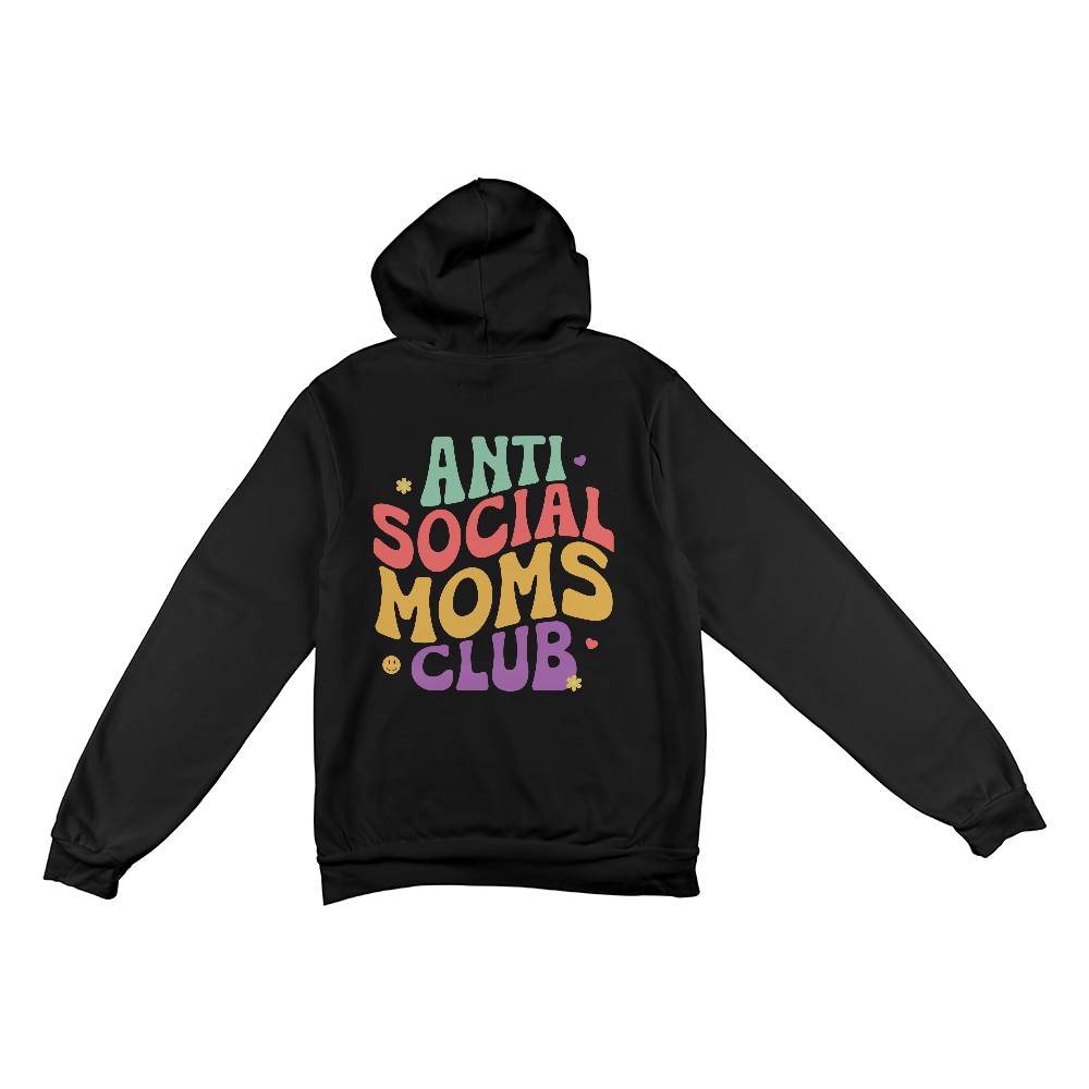 Bella + Canvas 3719 Unisex Pullover Women's Hoodie - Anti Social Moms Club