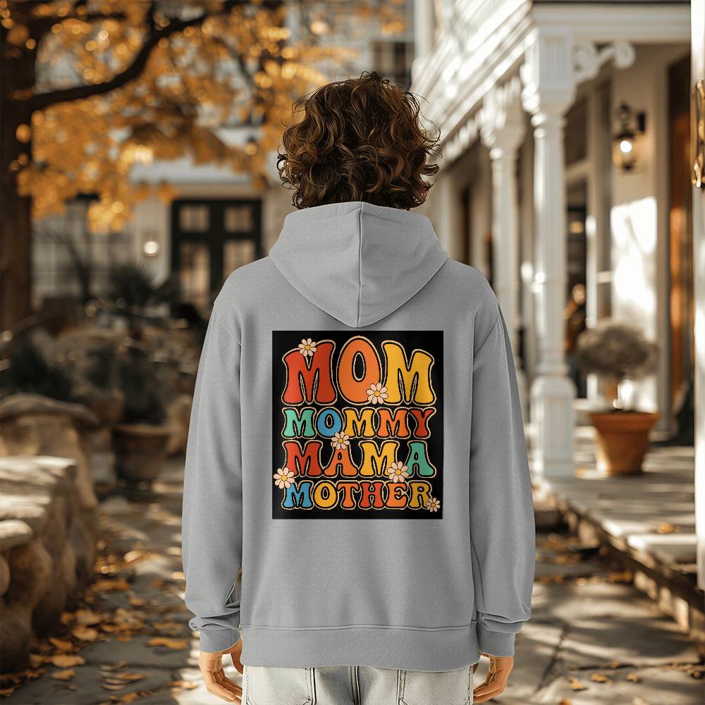 Bella + Canvas 3719 Unisex Pullover Women's Hoodie - Mom, Mummy, MaMa, Mother