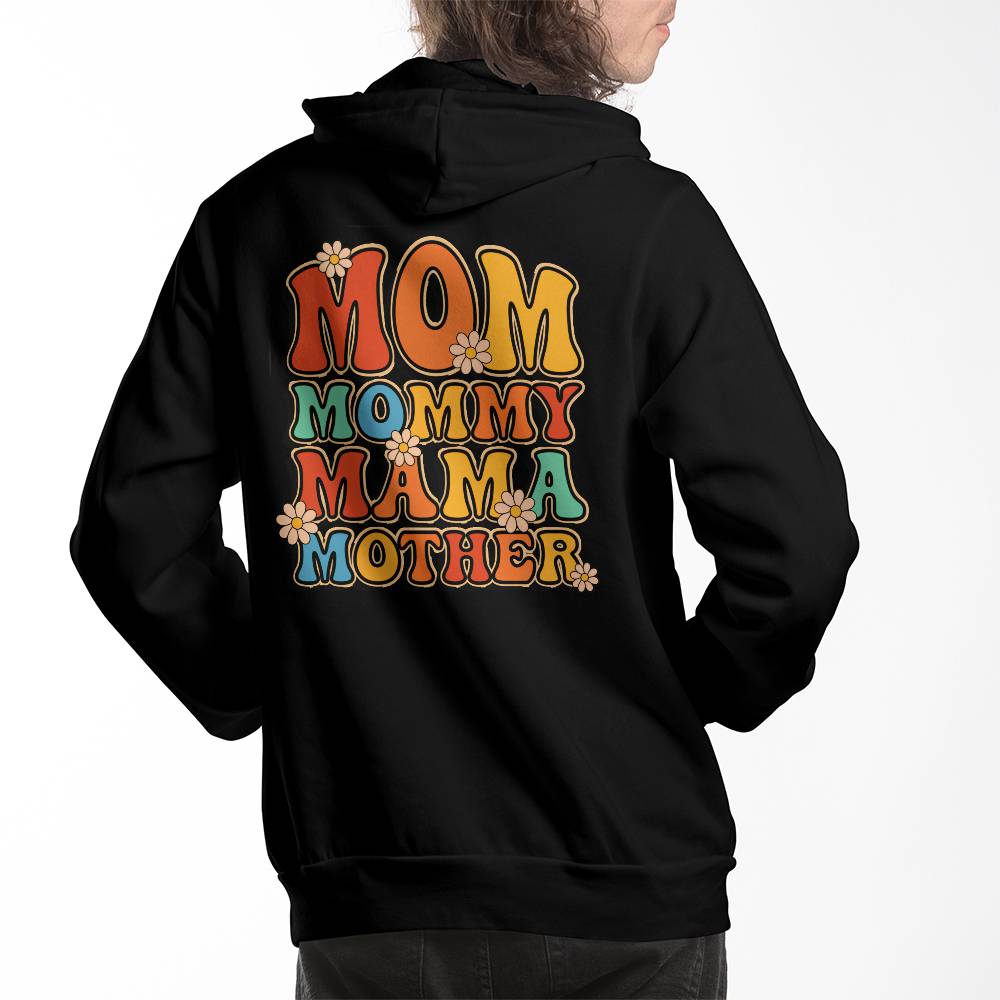 Bella + Canvas 3719 Unisex Pullover Women's Hoodie - Mom, Mummy, MaMa, Mother