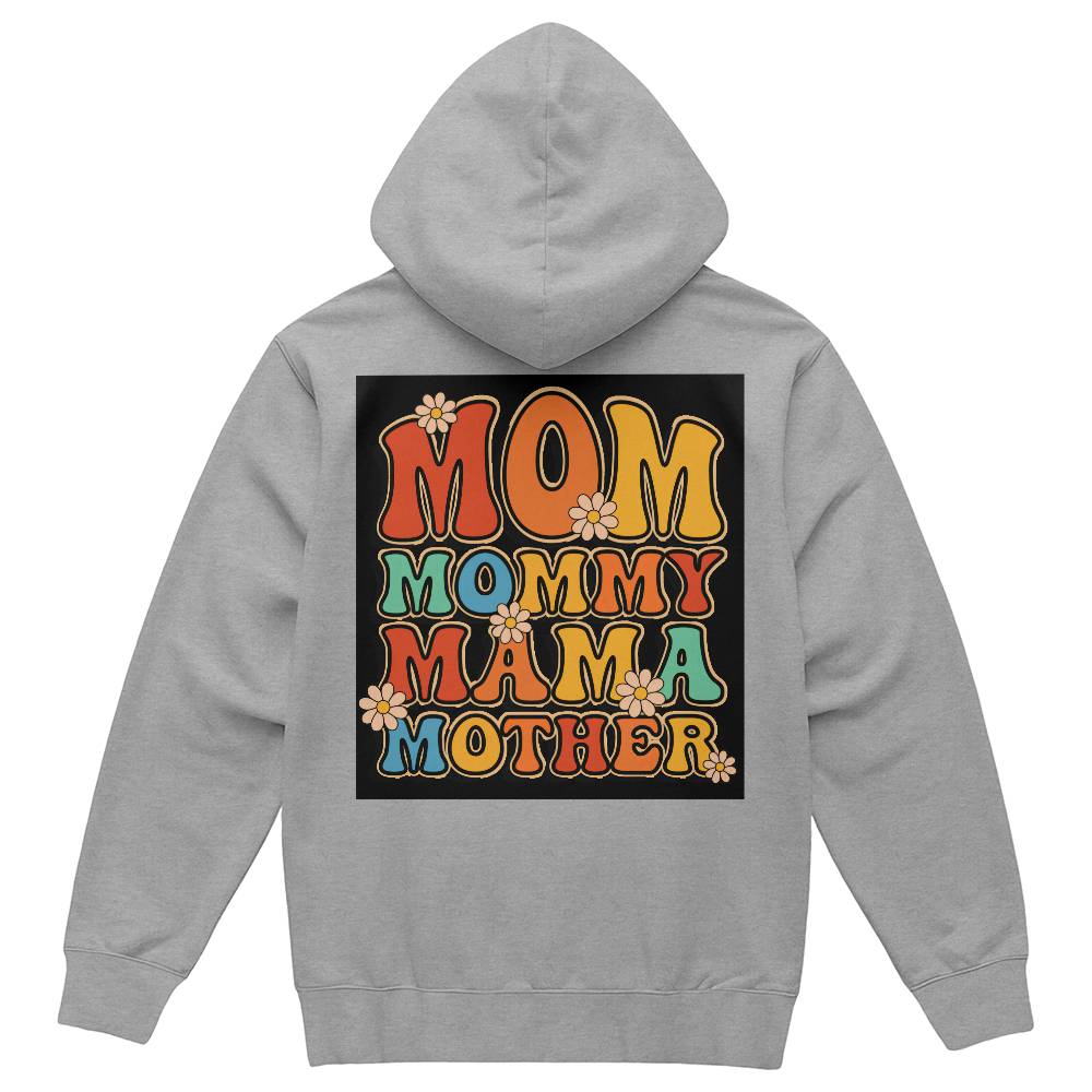 Bella + Canvas 3719 Unisex Pullover Women's Hoodie - Mom, Mummy, MaMa, Mother