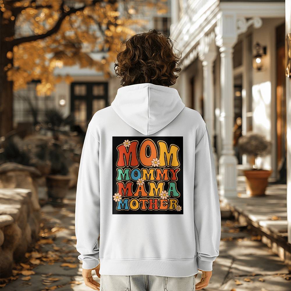 Bella + Canvas 3719 Unisex Pullover Women's Hoodie - Mom, Mummy, MaMa, Mother