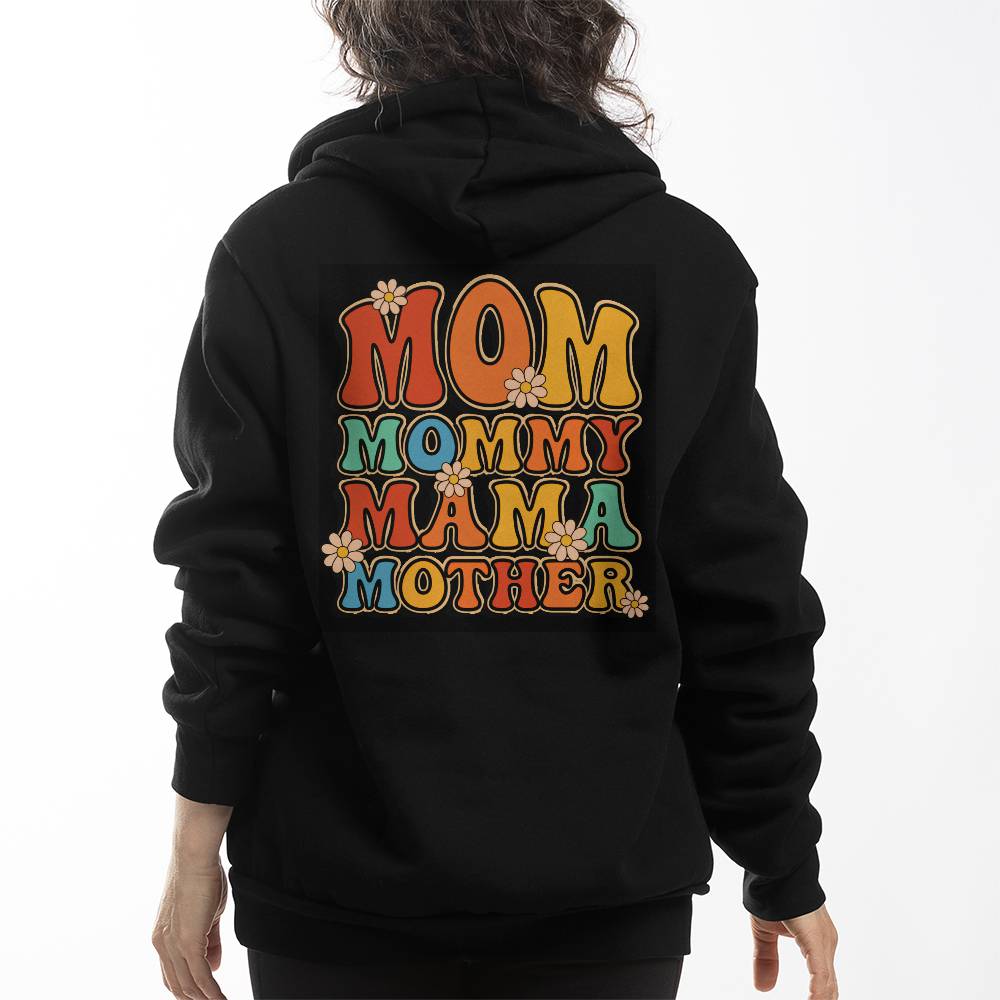 Bella + Canvas 3719 Unisex Pullover Women's Hoodie - Mom, Mummy, MaMa, Mother