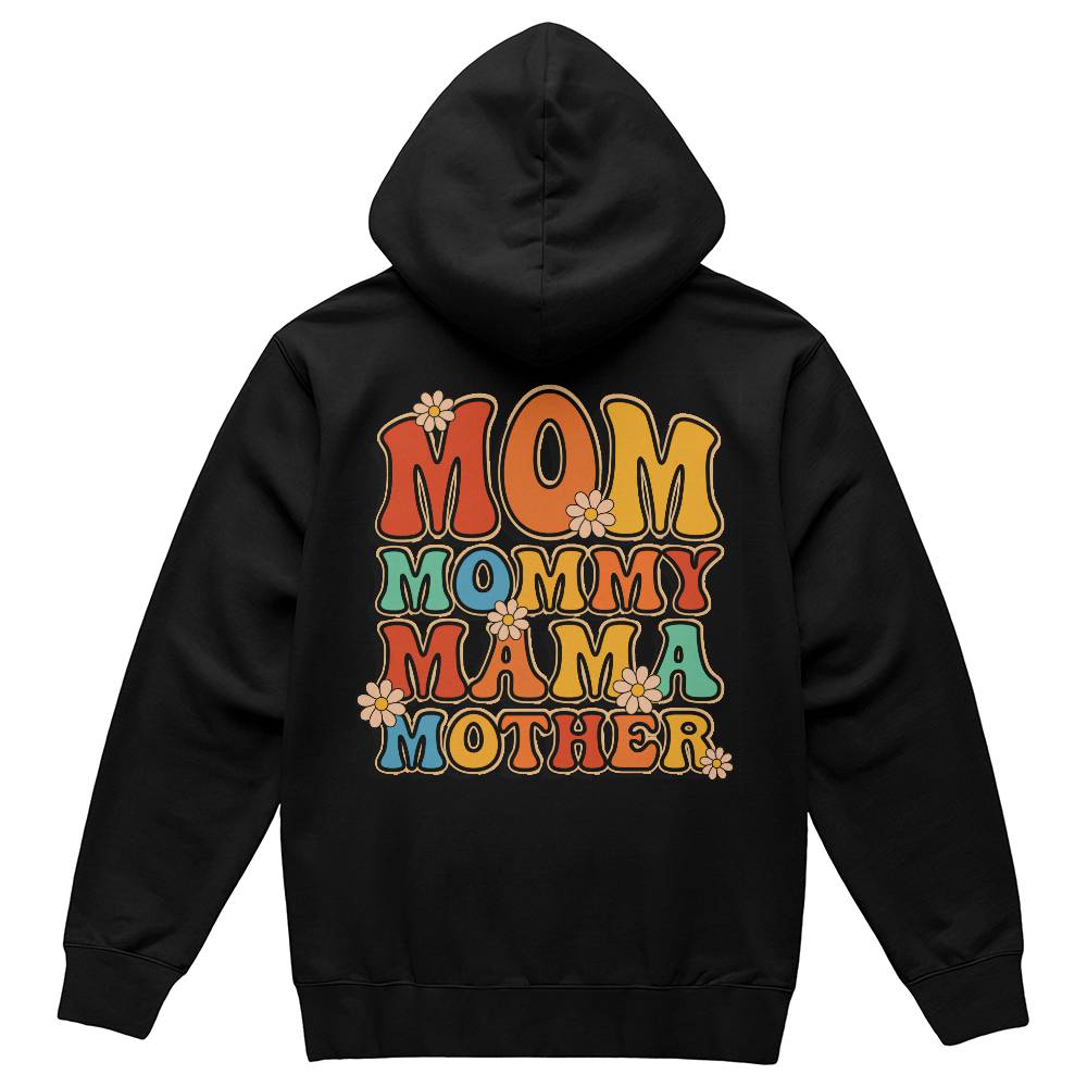 Bella + Canvas 3719 Unisex Pullover Women's Hoodie - Mom, Mummy, MaMa, Mother