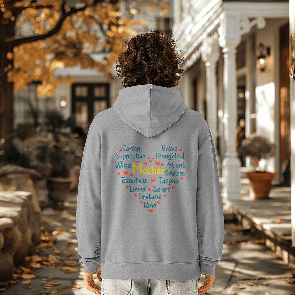 Bella + Canvas 3719 Unisex Pullover Women's Hoodie - caring Mother