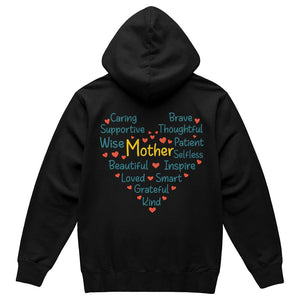 Bella + Canvas 3719 Unisex Pullover Women's Hoodie - caring Mother